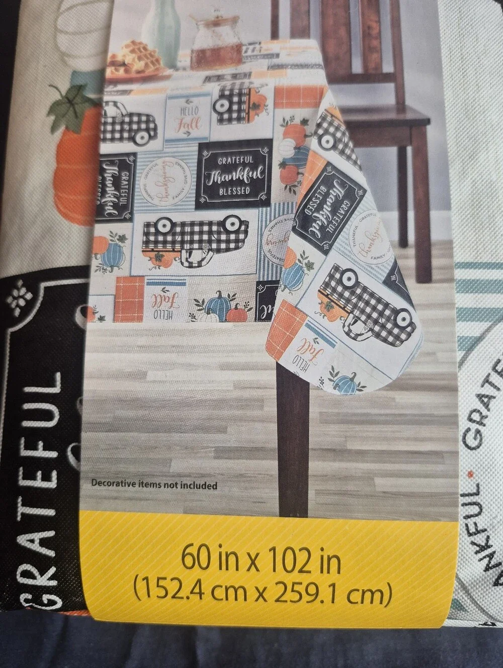 Harvest PEVA Tablecloth - Autumn Multi-Color